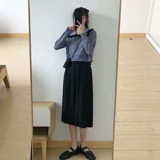 Áo len nữ cổ bẻ dài tay thời trang
