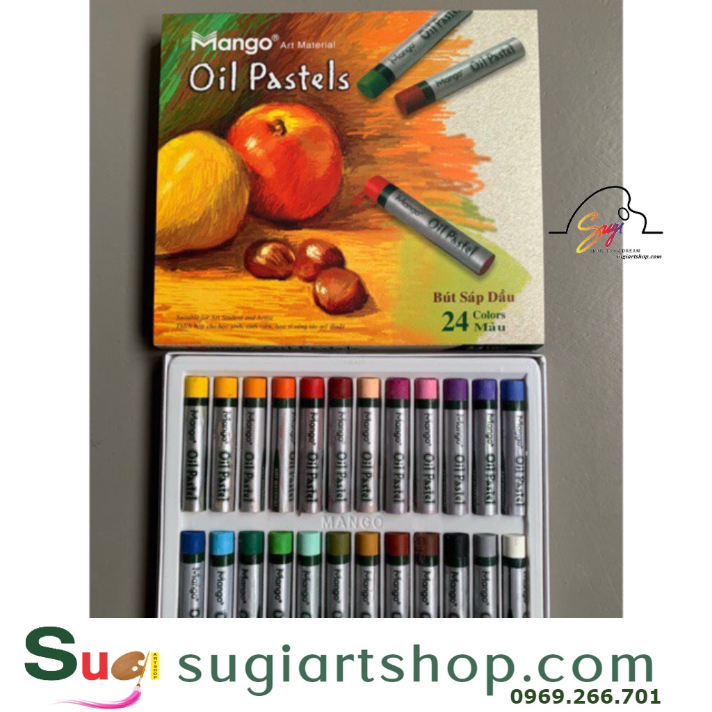 Bút Sáp Dầu Mango 18/24 Màu, Mango Oil Pastels