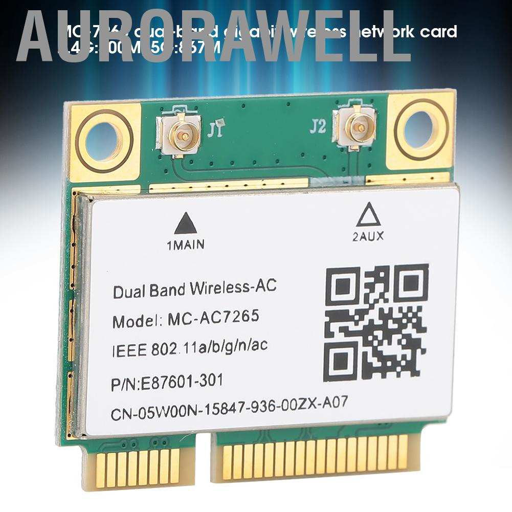 Card Mạng Không Dây Mini Pci E Gigabit Bluetooth 4.2 Wifi Mc Ac7265