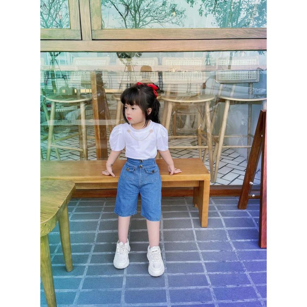 Áo Xích Tay Bồng Cho Bé Gái 8-20Kg | V379