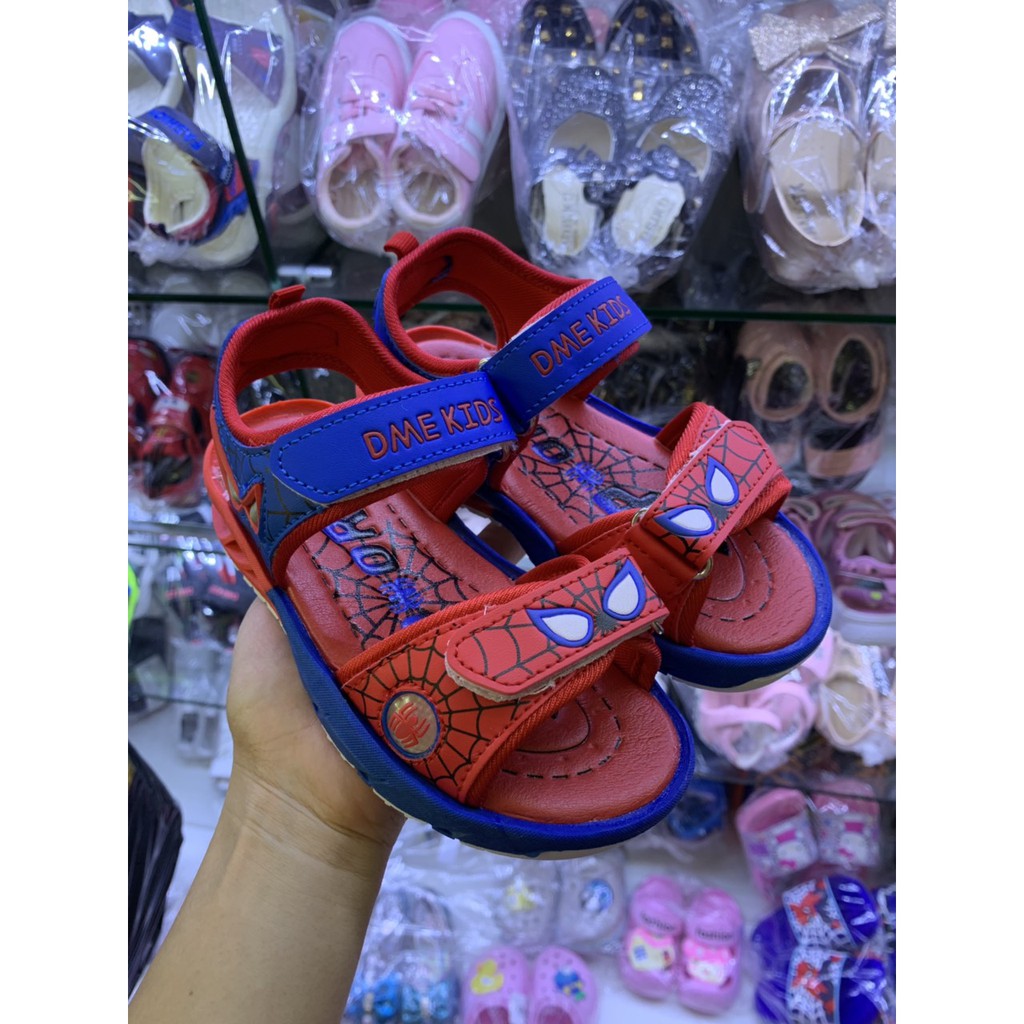 Sandal siêu nhân spiderman cho bé trai 3 - 12 tuổi quai ngang đế lò so phong cách Hàn Quốc cực chất ST39