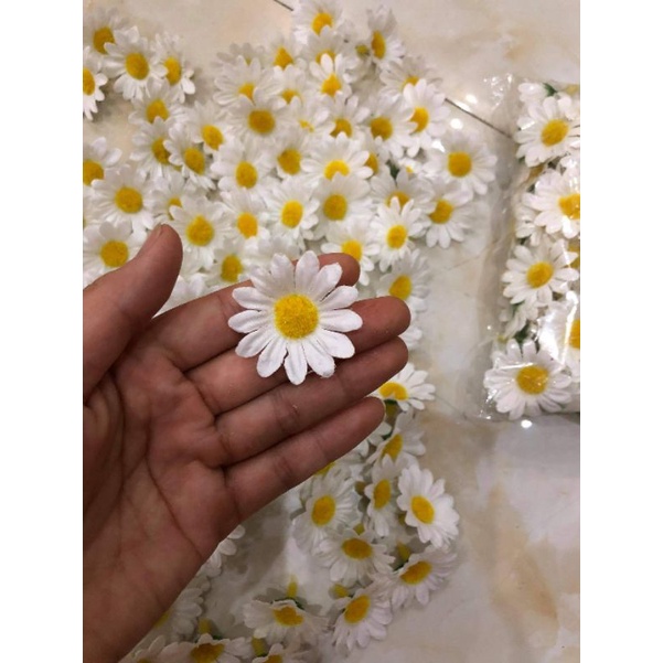 Bịch 50 ->100 Đầu Bông Cúc My siêu xinh_ hoa cúc giả trang trí