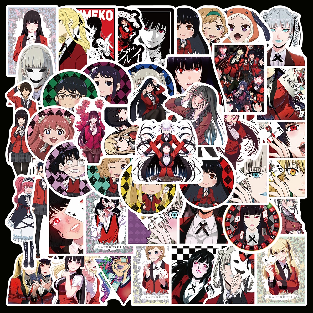 ❉ Kakegurui - Series 04 Anime Stickers ❉ 50Pcs/Set Jabami Yumeko DIY Fashion Doodle Decals Stickers