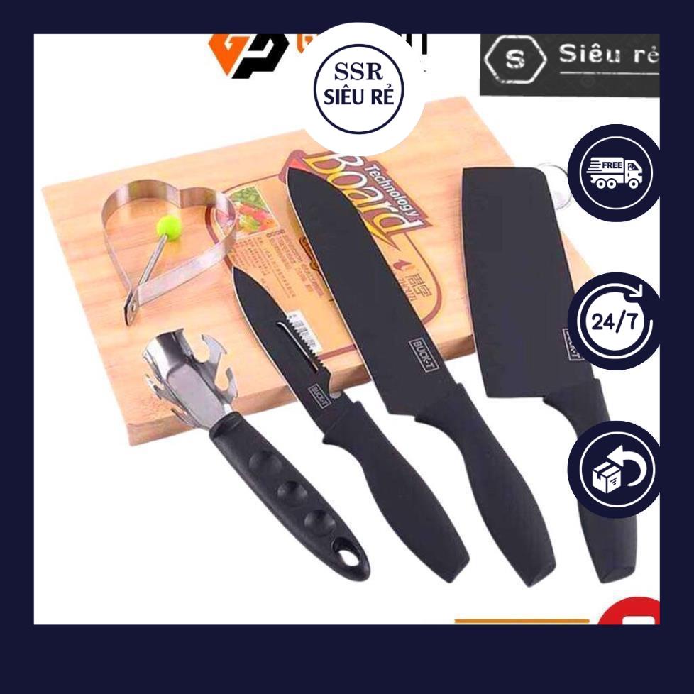 Bộ Dao Làm Bếp 5 Món Cao Cấp BUCK BLACK (MSP BEP5465)