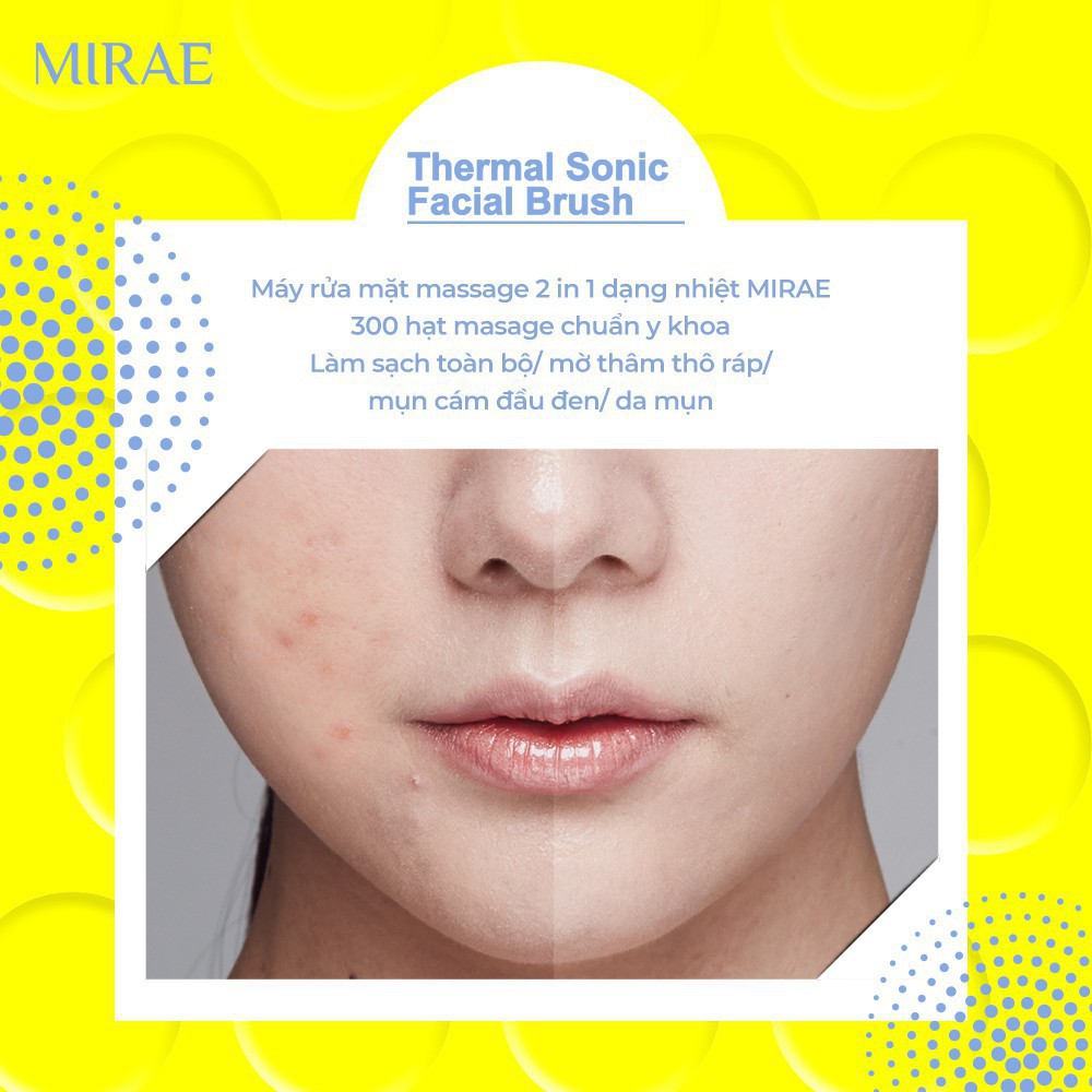 Máy Rửa Mặt MIRAE Chính Hãng Bảo Hành 2 Năm MIRAE THERMAL SONIC FACIAL BRUSH | BigBuy360 - bigbuy360.vn