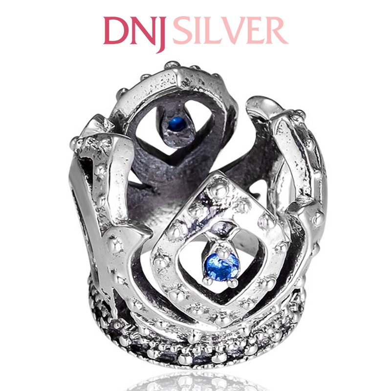 Charm bạc 925 cao cấp, hàng chuẩn bạc - Charm Disney Elsa crown openwork thích hợp để mix vòng tay charm - DN297