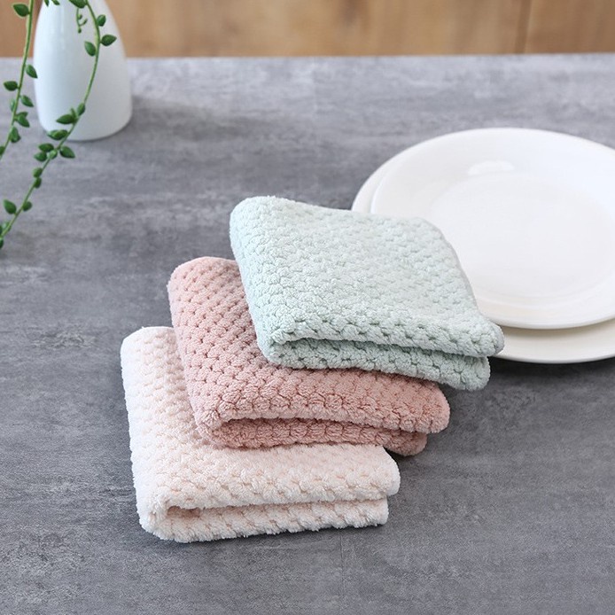 Khăn lau đa năng vệ sinh nhà bếp chuyên dụng có viền móc No.101209