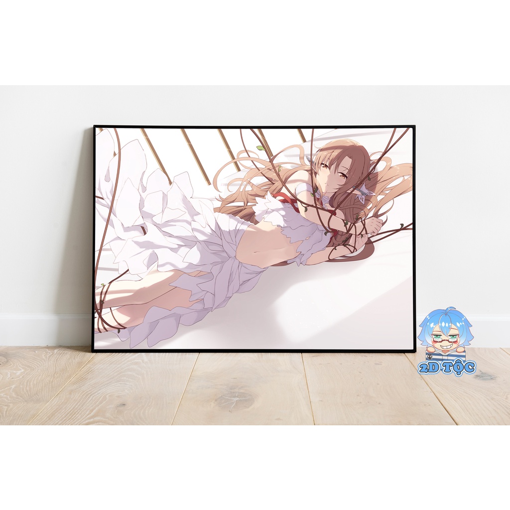 Ảnh poster A3 chất lượng chuẩn Yuuki Asuna  Anime Manga Sword Art Online  – tranh dán tường 2D Tộc Shop