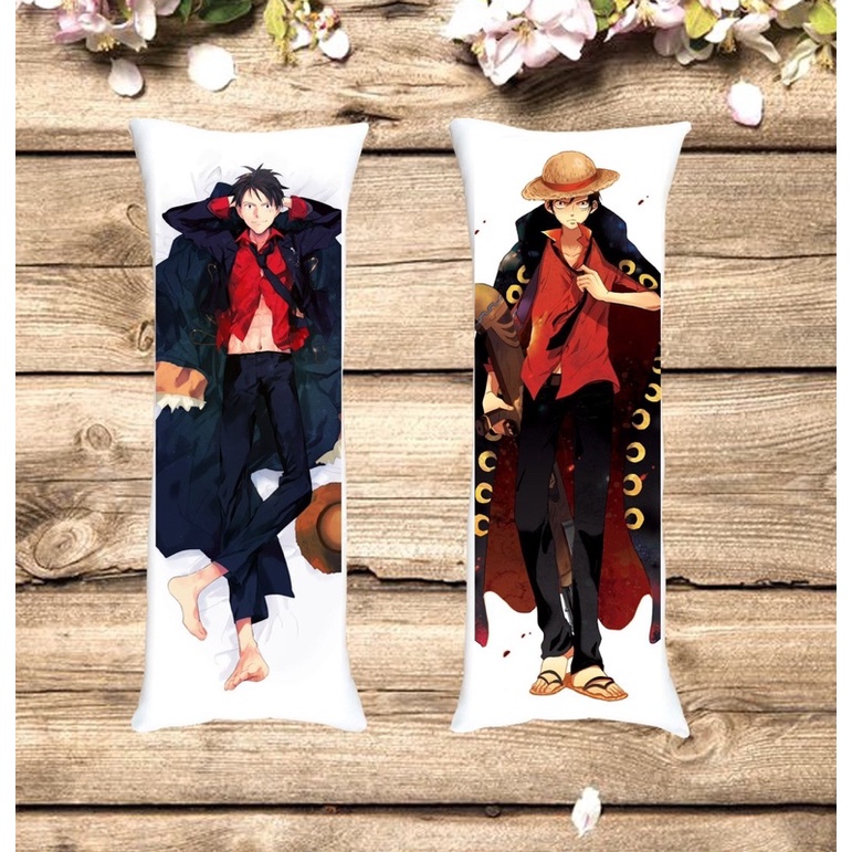 Gối dakimakura One Piece dài 40cm x 1m / Gối ôm One Piece luffy,ZôZ,sanji,