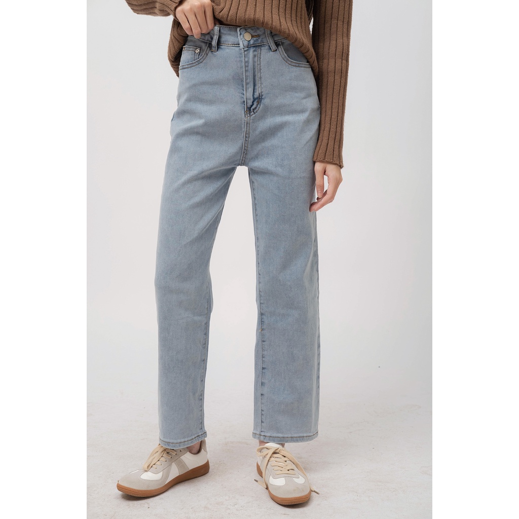 [SALE UP TO 50%] Quần jeans ống suôn LEN màu nhạt 7910