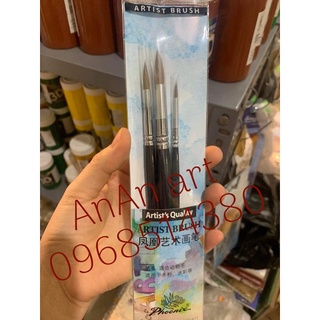 Bộ cọ tỉa, bộ bút tỉa vẽ màu acrylic màu nước sơn dầu...