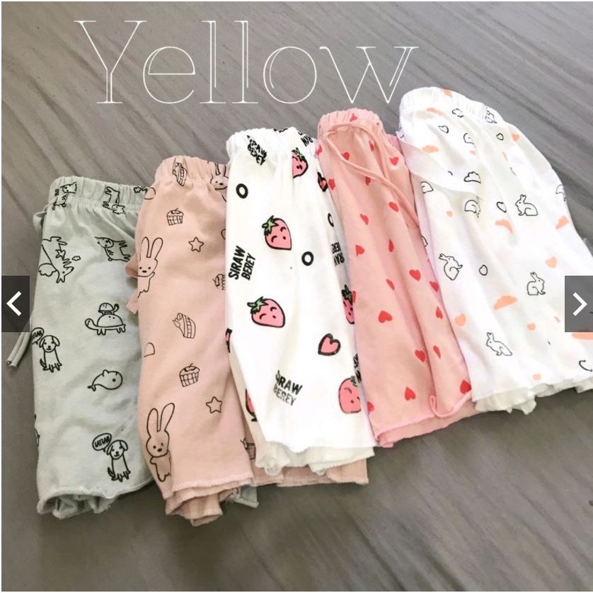 [HCM]Quần đùi nữ, quần ngủ họa tiết chấm bi dễ thương chất coton mềm mại