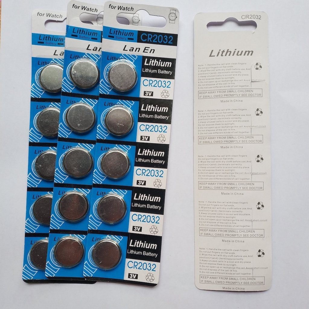 Combo 200v pin cmos 3V lithium CR2032 Sử dụng cho máy tính, laptop, các thiết bị điện, điện tử, CMOS, Remote