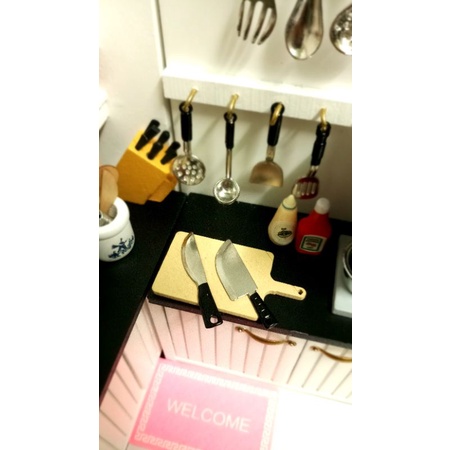set dụng cụ nhà bếp tỷ lệ 1:12