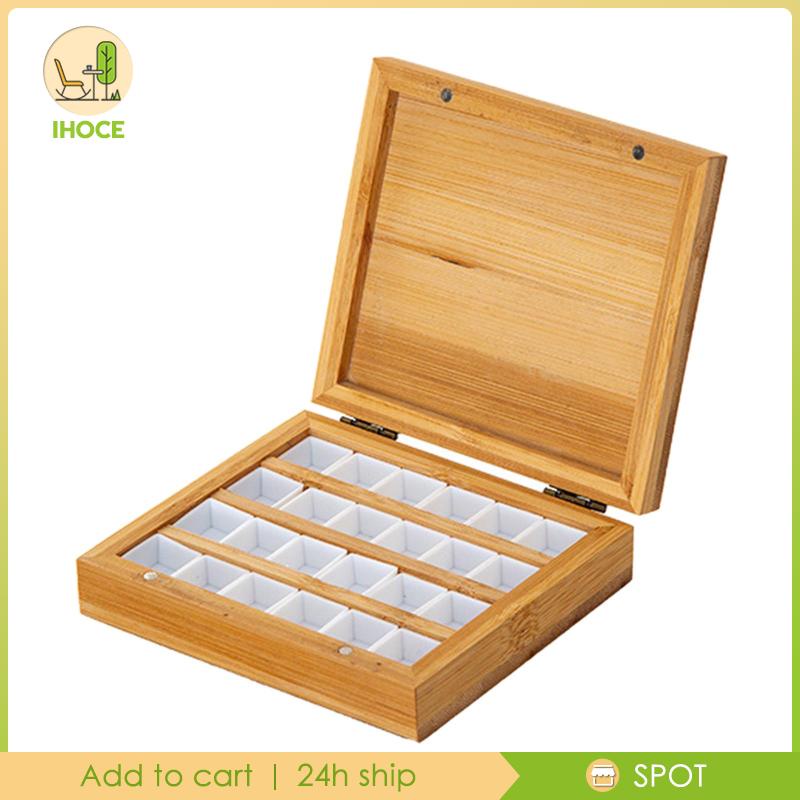 Khay Gỗ Rỗng Đựng Màu Nước Sơn Dầu Cho Trẻ Em Và Người Lớn