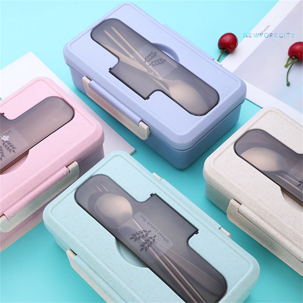 Hộp cơm 3 Ngăn Cách Nhiệt 1000ML Bằng Nhựa Có Thể Sử Dụng Trong Lò Vi Sóng