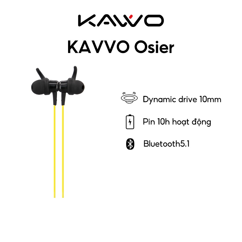 [Quà tặng không bán] Tai nghe Bluetooth Kavoo - Hàng Chính Hãng