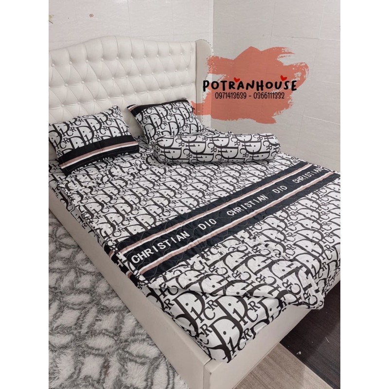 Bộ chăn ga gối cotton ⚡ RẺ NHẤT SHOPEE⚡ Chăn ga gối cotton Hàn Quốc đủ màu đủ size