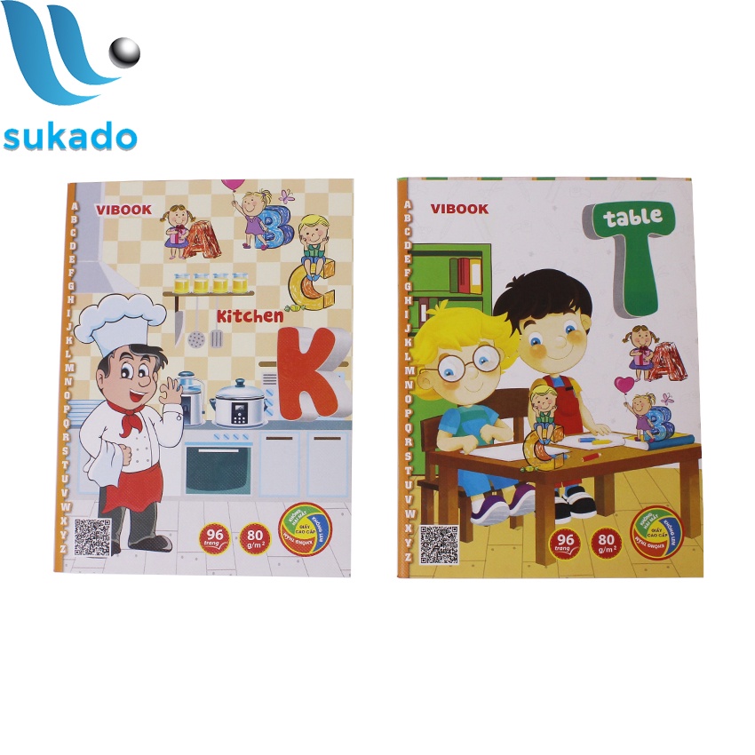 Tập học sinh 96 trang 4 ô ly ABC định lượng dày 80gsm SUKADO