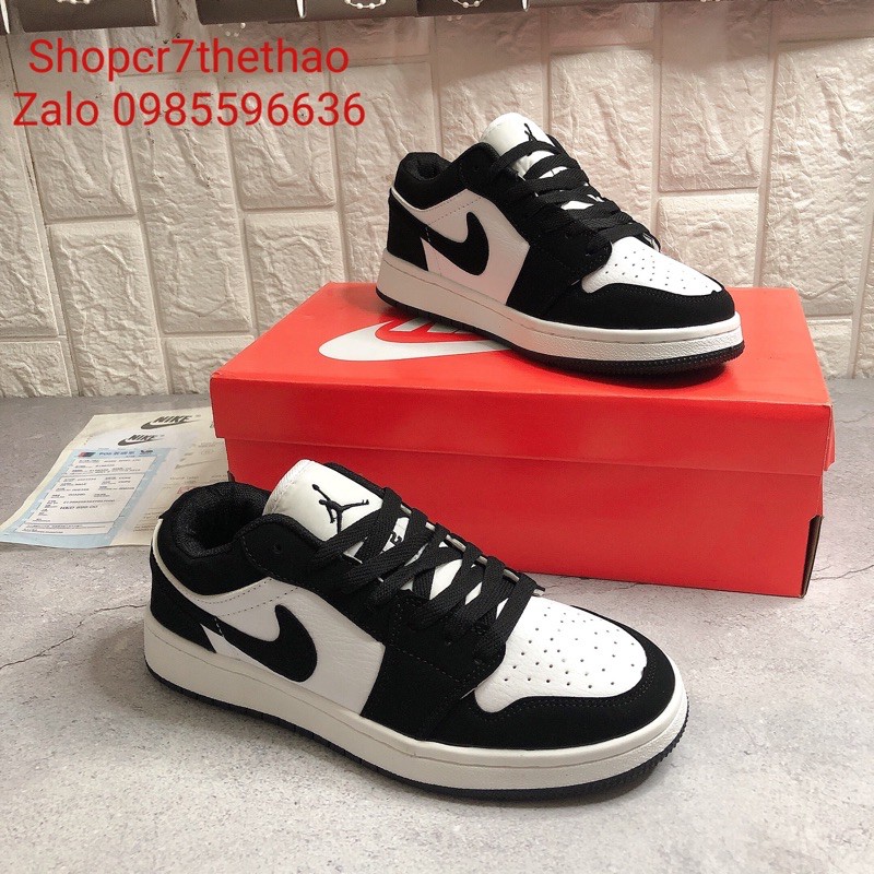 [Mã WAST10K giảm 10K đơn từ 50k] (Tặng Hộp lọ Tẩy Trắng +bill)Giày Thể Thao J,D Thấp Cổ Đen Trắng Nam Nữ