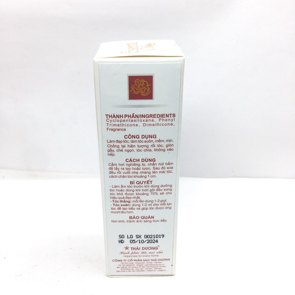 Dầu dưỡng tóc thái dương lọ 30ml