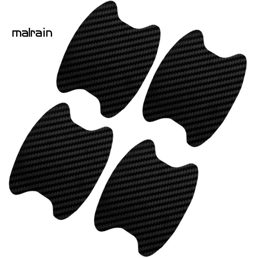 Bộ 4 Miếng Dán Bảo Vệ Tay Nắm Cửa Xe Ô Tô Bằng Sợi Carbon Cao Cấp