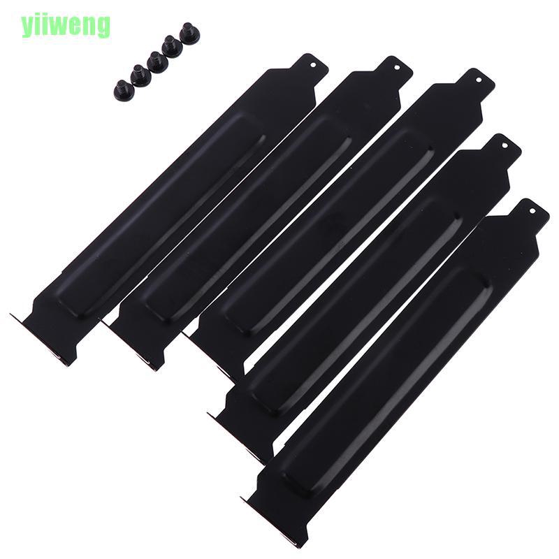 Set 5 Tấm Lọc Bụi Bằng Kim Loại Màu Đen Cho Máy Tính PCI