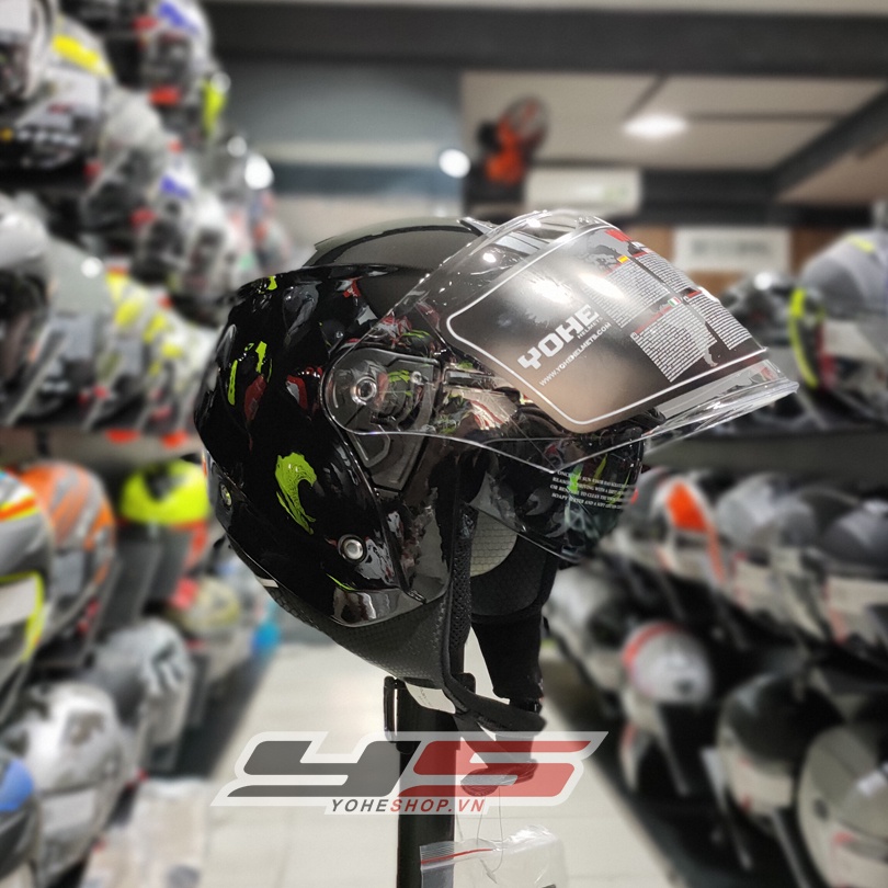 Yohe 852 Mũ Bảo Hiểm Yohe 3/4 Hai Kính