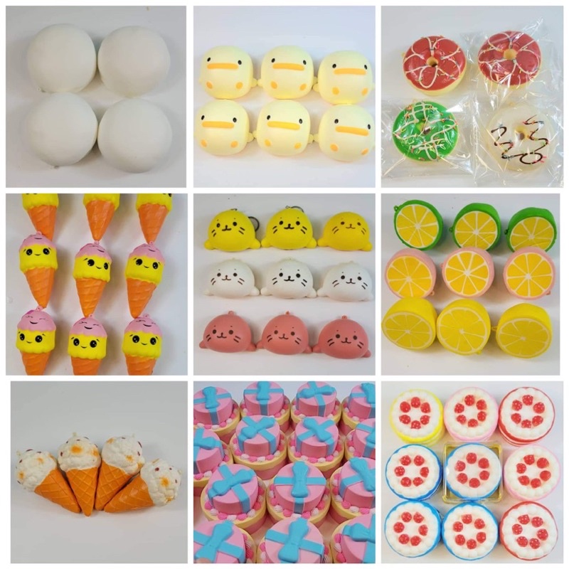 Đồ chơi squishy mini thư giãn mẫu dễ thương