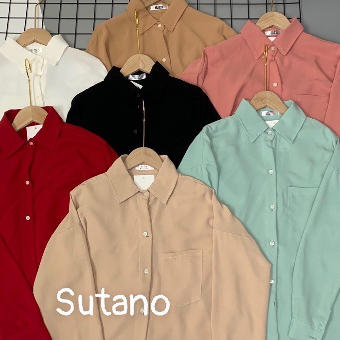 Áo sơ mi đuôi tôm chất đũi mịn 4 màu basic freesize