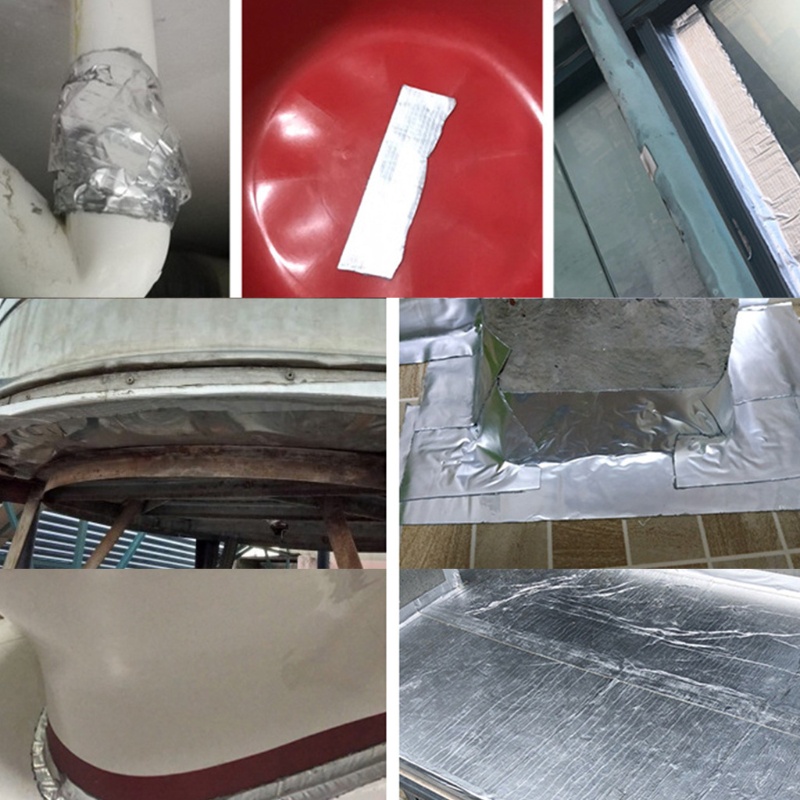 Băng Keo Lá Nhôm Tự Dính Dùng Sửa Chữa Bề Mặt Nứt / Mái Nhà