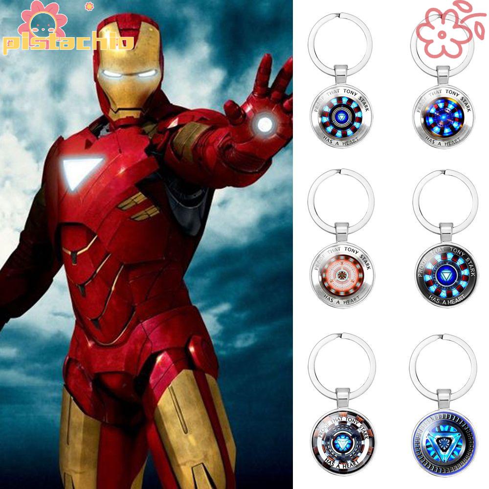 Móc Khóa Hình Iron Man Và Trái Tim Phong Cách Marvel Độc Đáo