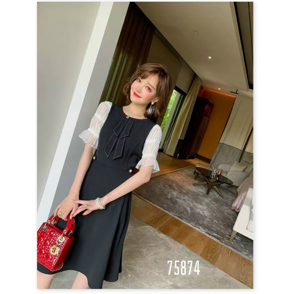 ĐẦM XÒE NỮ TAY NHÚN PHỐI NƠ SANG CHẢNH TRẺ TRUNG NĂNG ĐỘNG HHP