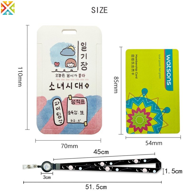 Vỏ Bọc Thẻ Xe Buýt Kèm Dây Kéo Thiết Kế Dễ Thương Cho Học Sinh