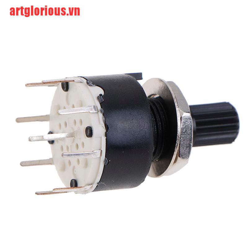 Công Tắc Xoay SR16MM 2 Cực 3 4 Vị Trí 1 Cực 5 6 8 Vị Trí