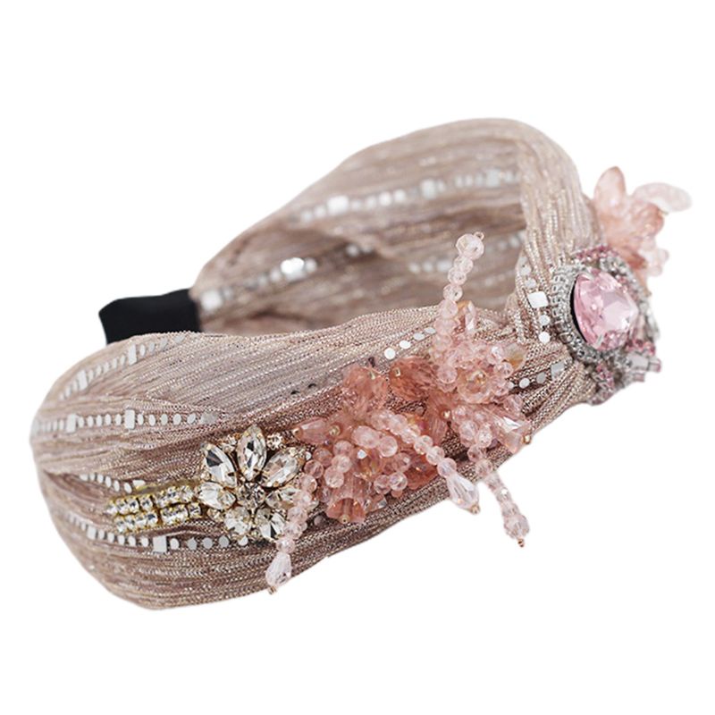 Băng Đô Dạng Chuỗi Tua Rua Đính Đá Pha Lê Phong Cách Bohemian Thời Trang Cho Nữ