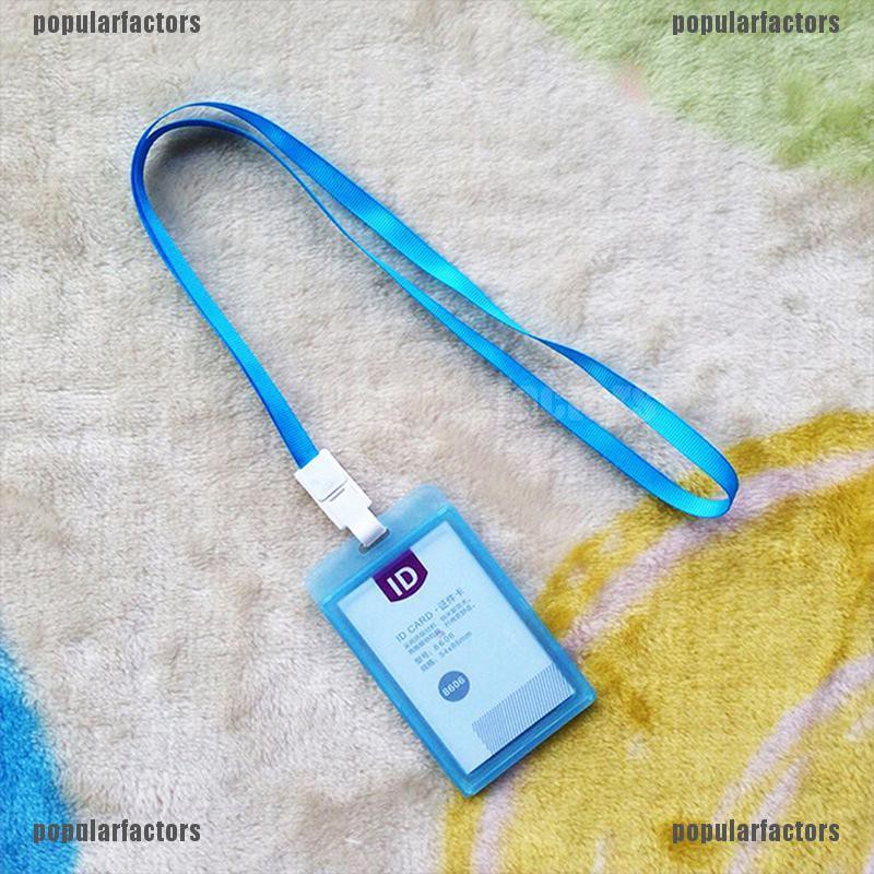 Bao đựng thẻ tên bằng nhựa có dây đeo cổ dễ thương