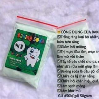 Baking soda mix bạc hà