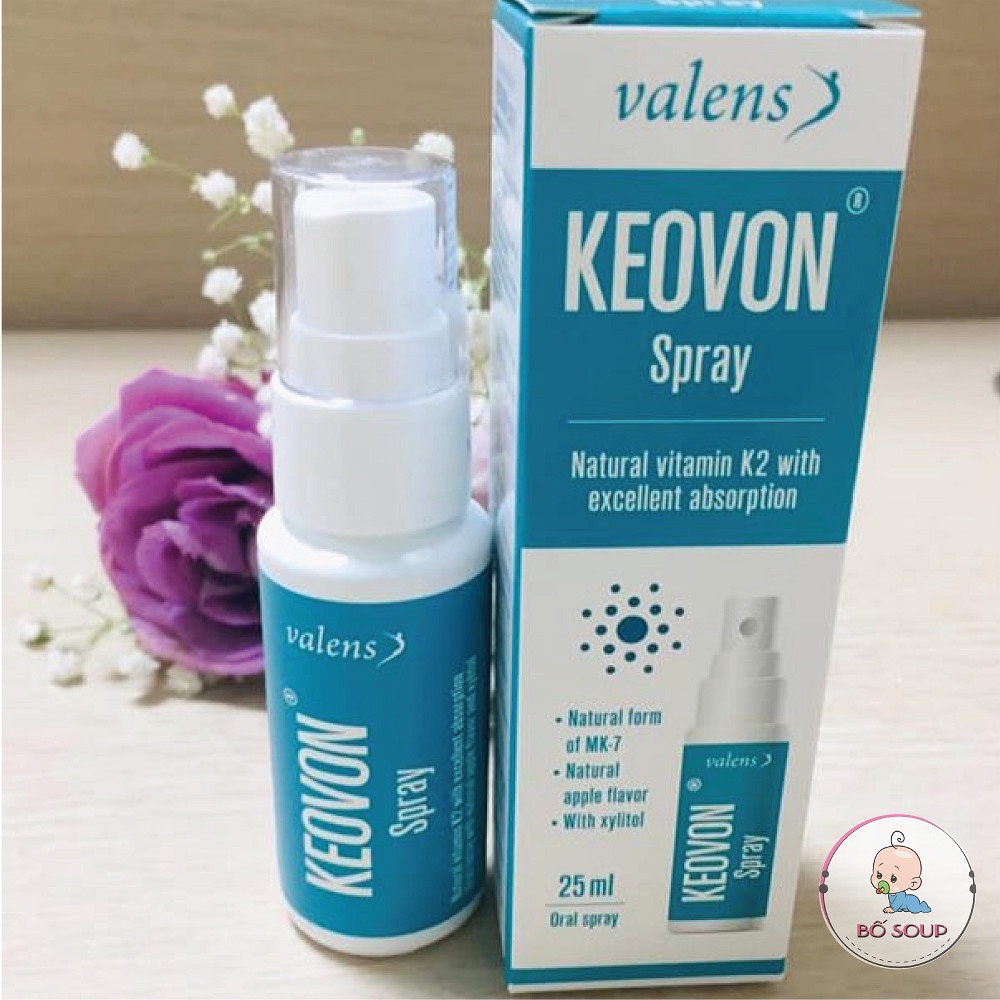 VITAMIN K2 MK7 KEOVON  Dạng Xịt Nhập Khẩu Chính Hãng Shop Bố Soup