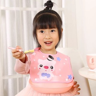Yếm vải máng ăn dặm cho bé trai, bé gái