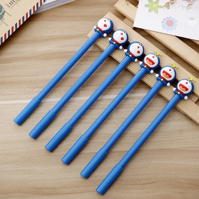Bút bi nước mực gel hình Mon đầu tròn Pison, mực đen ngòi kim 0.38mm - SP0279 - 1 cái