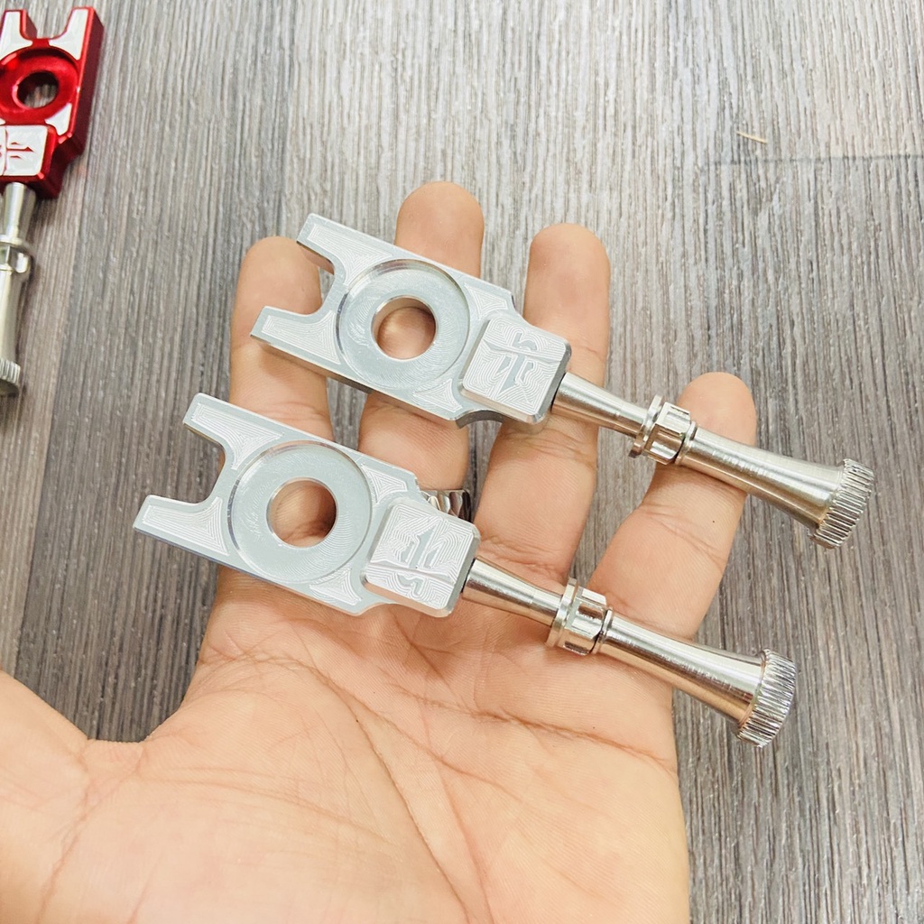 Bát tăng sên Salaya v2 chất liệu nhôm nguyên khối cnc kèm ốc tăng sên inox lắp cho WAVE, DREAM các đời