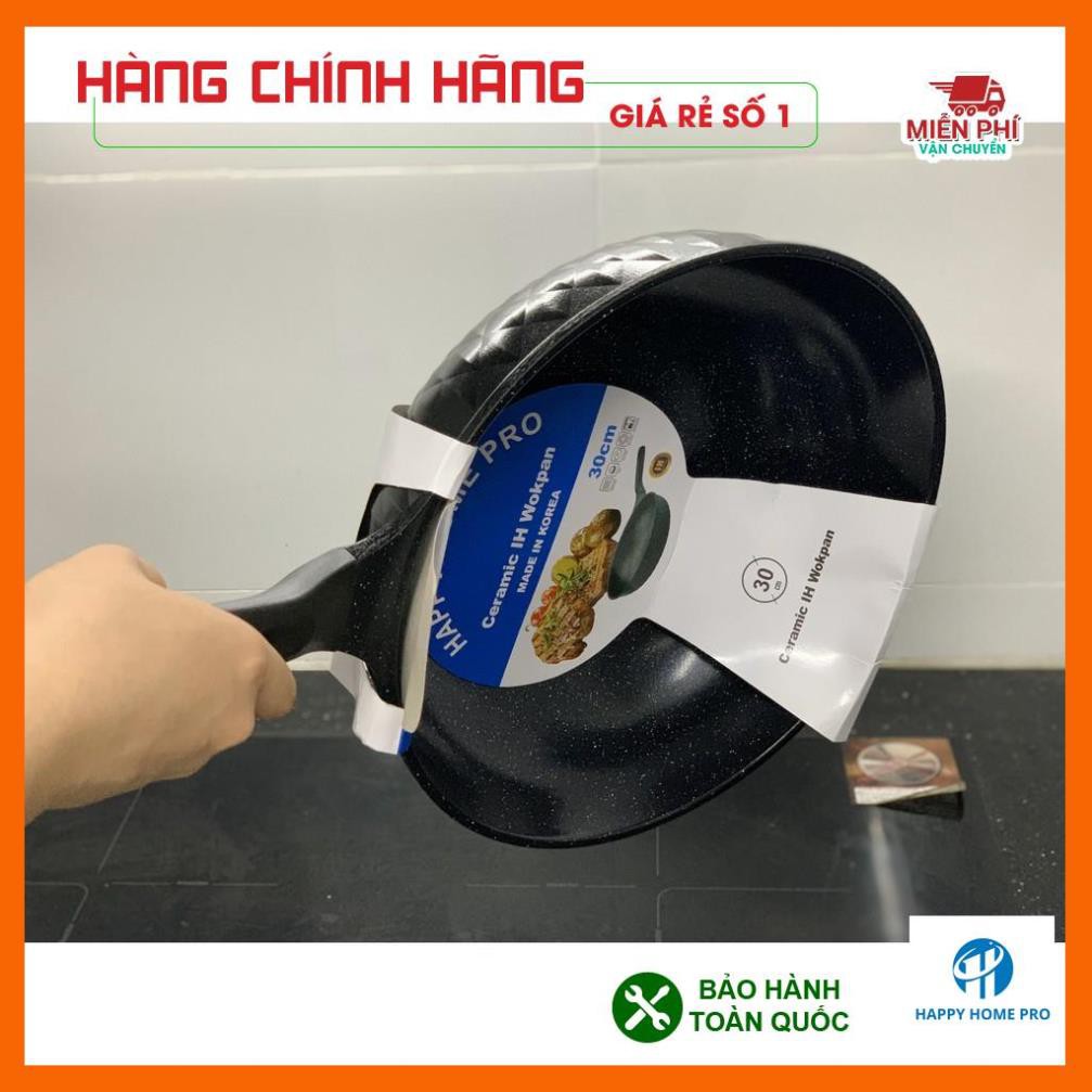 [NHẬP KHẨU HÀN QUỐC] CHẢO CHỐNG DÍNH HAPPYHOME 22CM, CHẢO XÀO HAPPYHOME, SIÊU CAO CẤP, BẢO HÀNH 2 NĂM