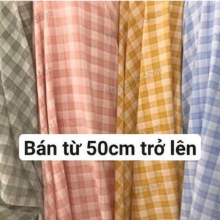 ⚡Giá sỉ⚡ Vải caro thô,đũi