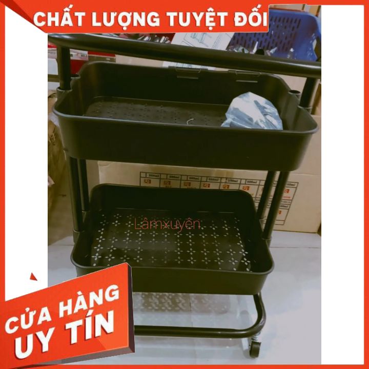 Xe đẩy spa chuyên dụng 2 Tầng Đa Năng - Kệ Để Đồ Trang Điểm phun xăm, để đổ bỉm sữa vv..hiệu quả - chuyên dụng