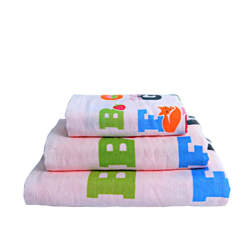 Mollis khăn tắm trẻ em cotton 2 lớp BM5A kt 60x120 cm