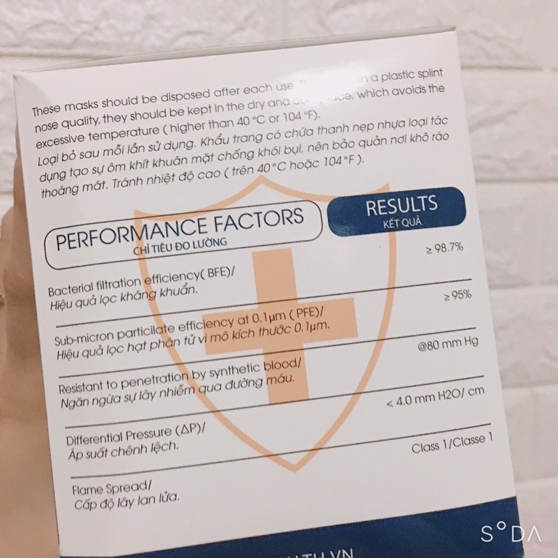 Hộp 50 cái khẩu trang y tế 4 lớp giấy kháng khuẩn | BigBuy360 - bigbuy360.vn
