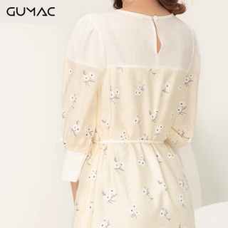 Đầm hoa phối đô GUMAC DA913