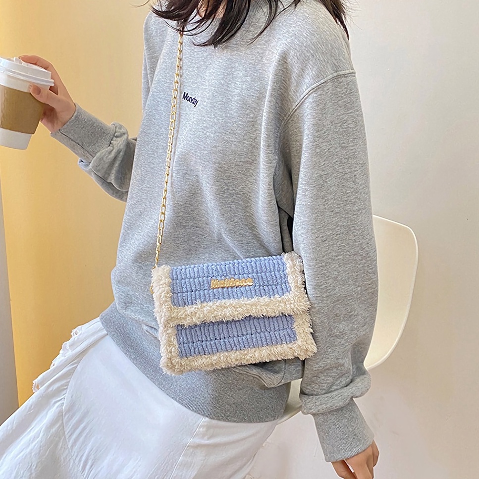 [Có video hướng dẫn] Túi handmade tự đan, túi len đeo chéo Meidone thời trang Hàn Quốc - Bộ phụ kiện đầy đủ LX106