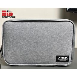 Bao Vợt Bóng Bàn Stiga Vuông Loại Vải Cao Cấp - Màu Xám - Bao To Rộng , Để Được Khá Nhiều Phụ Kiện